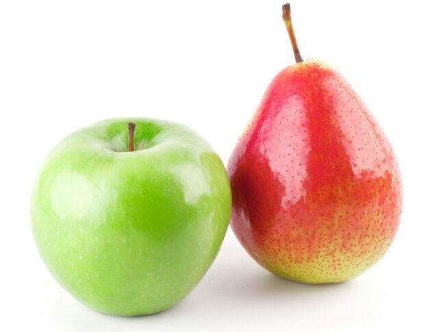maçã e pêra para dieta dukan