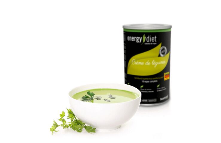 Sopa de vegetais de dietas energéticas