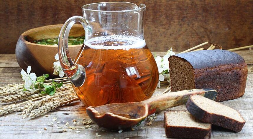 desistindo de kvass em uma dieta protéica