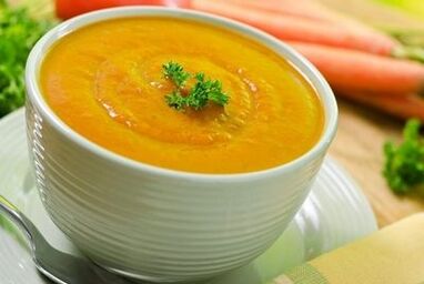 sopa de purê de vegetais para gastrite